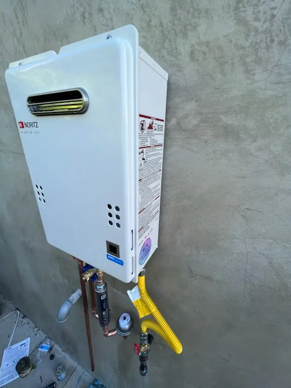 Tankless water heater installation for Villa Magnolia Mobile Home Park homes